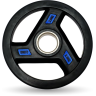 Диск обрезиненный c хватом UNIX FIT PRO 2,5 кг, 51 мм DG2_5RUBPBL